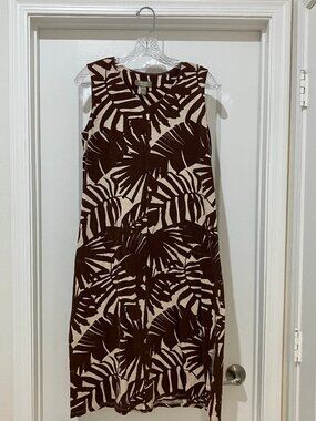 Denium & Co. Palm Print Dress